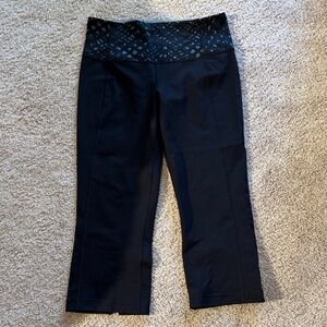 lululemon athletica Black Cropped Pants